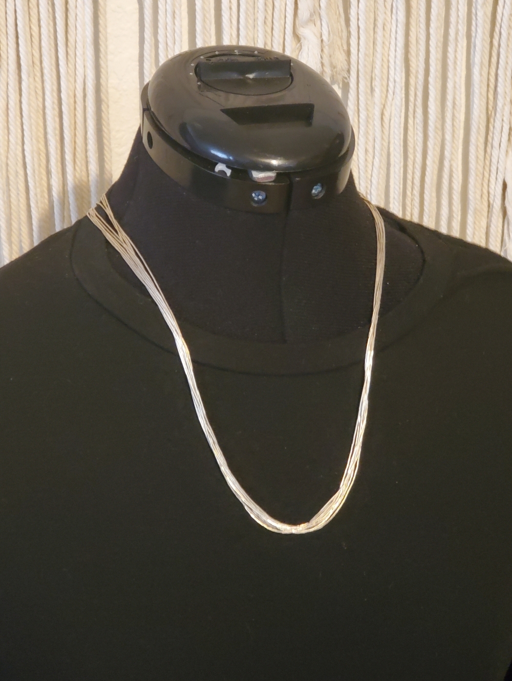 Vintage Liquid Silver Necklace